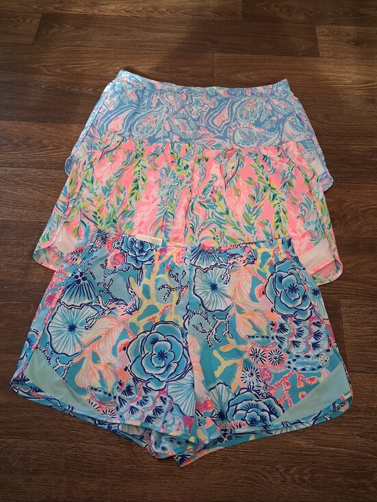Lilly Pulitzer Dresses & Skirts - Lilly Pulitzer Luxletic Ocean Trail Short Multi Sink Set Of 3 1 Sz L And 2 Sz M